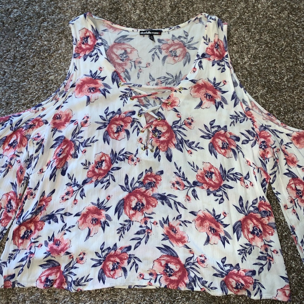 Floral off the shoulder